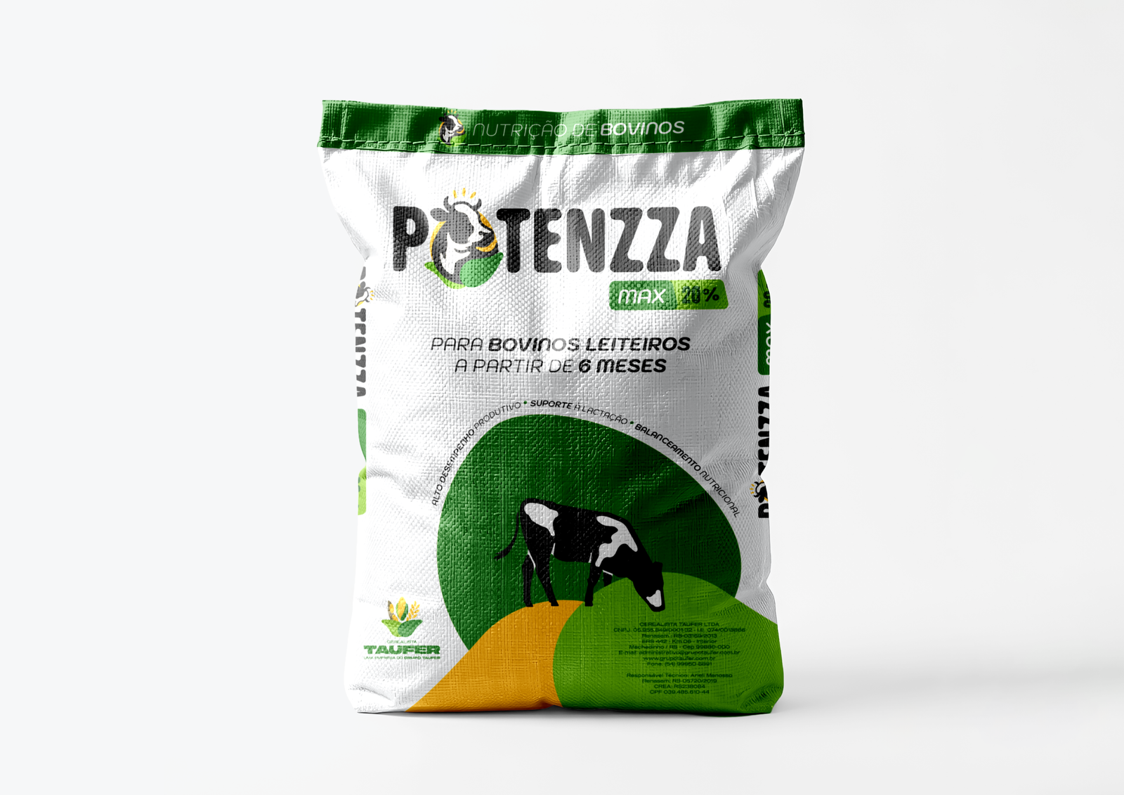 Saco POTENZZA MAX 20% ração bovinos de leite